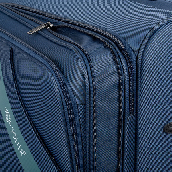 Изображение товара Чемодан на колесах Solier STL2240 (L, синий/зеленый)