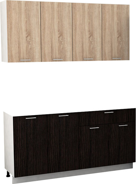 Изображение товара Кухонный гарнитур Eligard Lion 2 1.6 без столешницы (дуб сонома/дуб марбург)