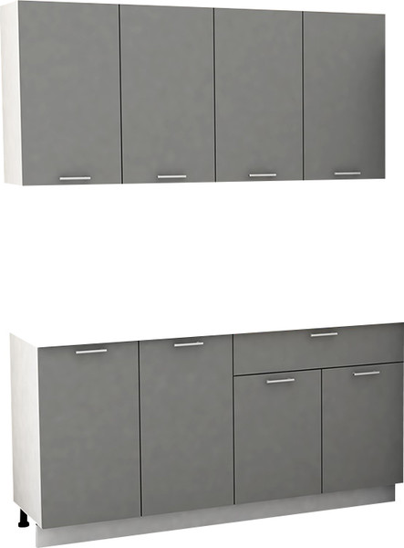 Изображение товара Кухонный гарнитур Eligard Lion 2 1.6 без столешницы (дымчатый алмаз)