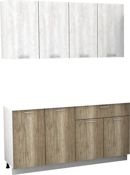 Изображение товара Кухонный гарнитур Eligard Lion 2 1.6 без столешницы (сосна каньон/дуб каньон)