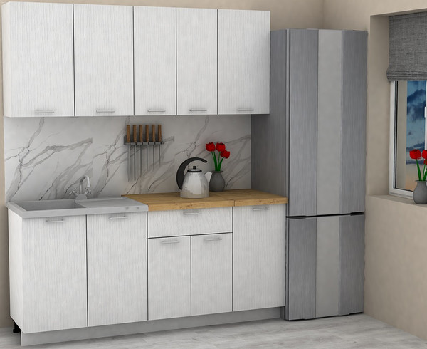 Изображение товара Кухонный гарнитур Eligard Lion 1.8 без столешницы (белый)