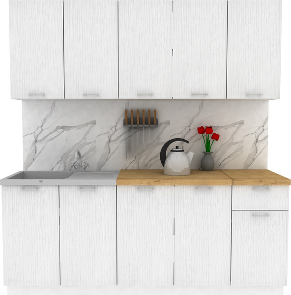 Изображение товара Кухонный гарнитур Eligard Lion 2.0 без столешницы (белый)