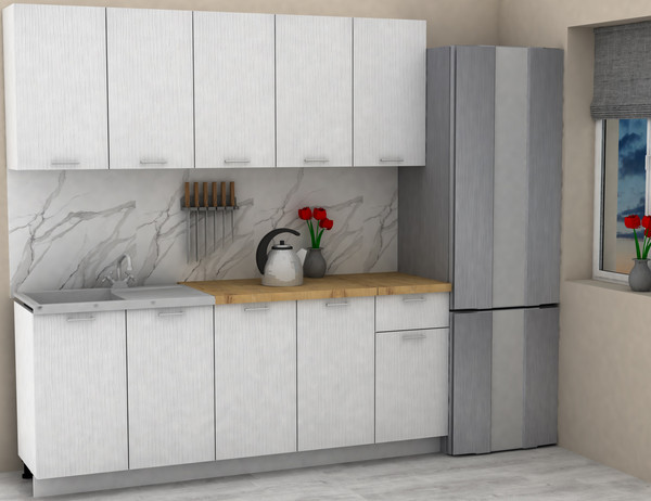 Изображение товара Кухонный гарнитур Eligard Lion 2.0 без столешницы (белый)