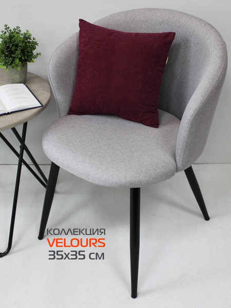 Изображение товара Подушка декоративная MATEX Velours / 30-645 (сливовый)