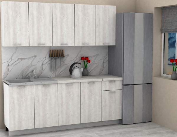 Изображение товара Кухонный гарнитур Eligard Lion 2.0 без столешницы (сосна каньон)