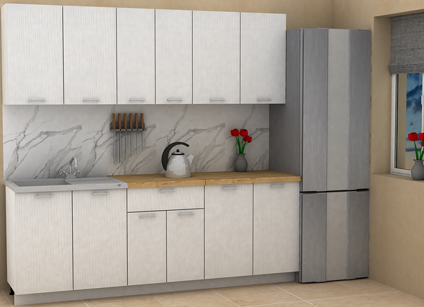 Изображение товара Кухонный гарнитур Eligard Lion 2.2 без столешницы (белый)