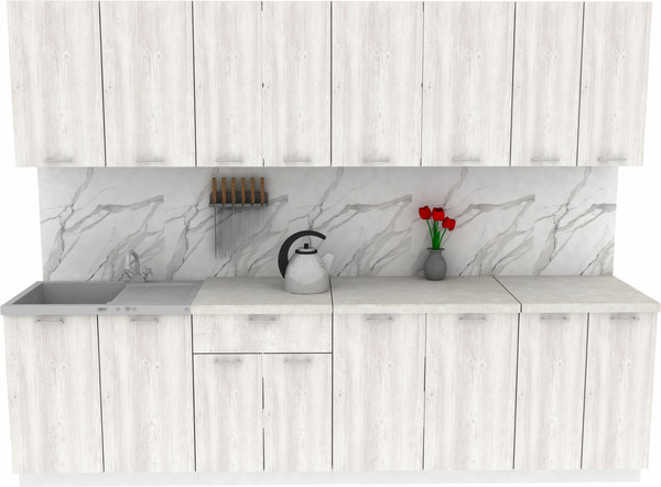 Изображение товара Кухонный гарнитур Eligard Lion 2.8 без столешницы (сосна каньон)