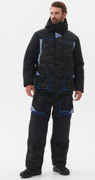 Изображение товара Костюм для охоты и рыбалки Huntsman Elbrus Reflect -45°C (р.48-50/170-176, черный)