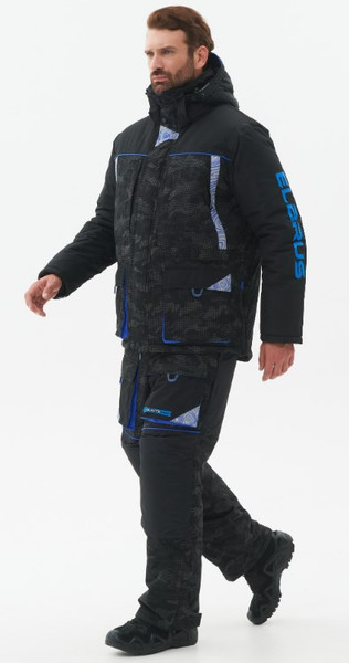 Изображение товара Костюм для охоты и рыбалки Huntsman Elbrus Reflect -45°C (р. 56-58/170-176, черный)