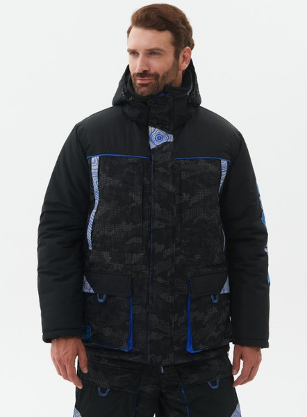 Изображение товара Костюм для охоты и рыбалки Huntsman Elbrus Reflect -45°C (р.56-58/182-188, черный)