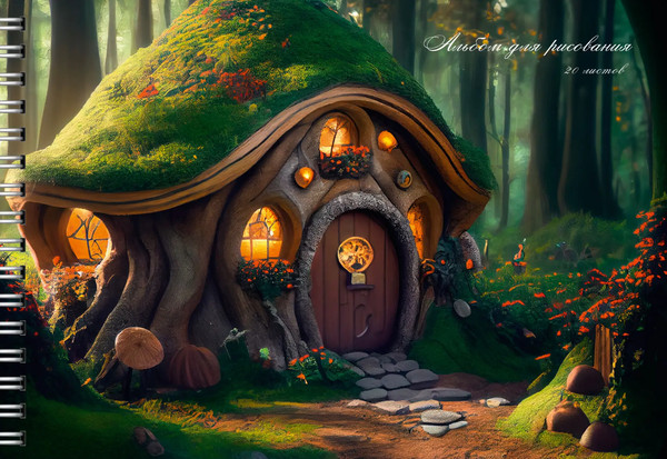 Изображение товара Альбом для рисования Listoff Сказочный домик / АСБ202535