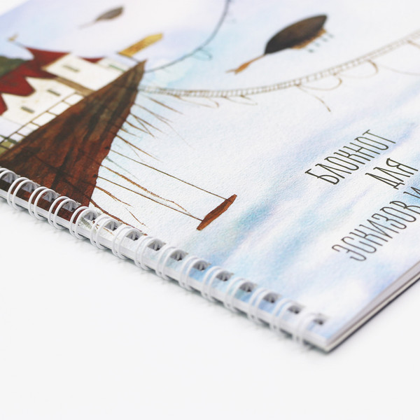 Изображение товара Альбом для рисования Listoff Город в облаках / БС20185