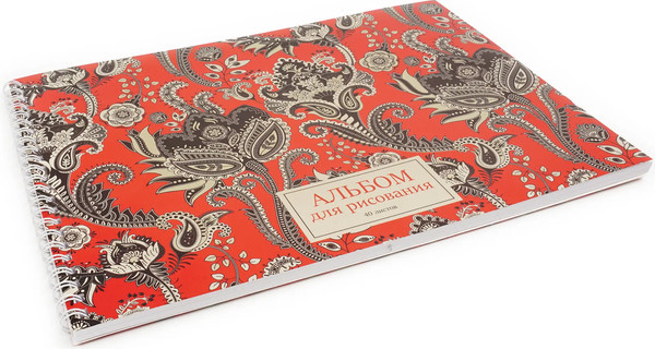 Изображение товара Альбом для рисования Listoff Орнамент пэйсли / АСБ402529