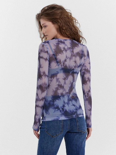 Изображение товара Лонгслив Mark Formelle 302848 (р.164/170-92-98, тай-дай на сиреневом)