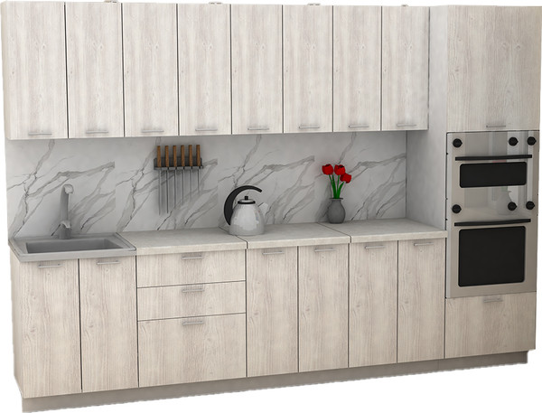 Изображение товара Кухонный гарнитур Eligard Lion 3.0 без столешницы (сосна каньон)