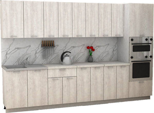 Изображение товара Кухонный гарнитур Eligard Lion 3.2 без столешницы (сосна каньон)