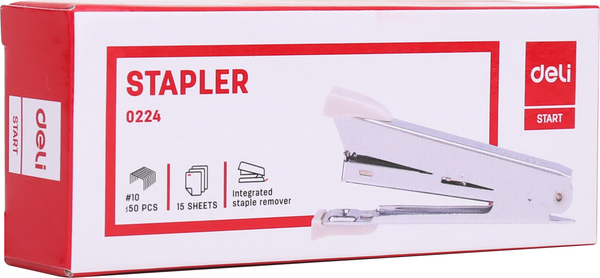 Изображение товара Степлер Deli №10 / 0224 (серый)