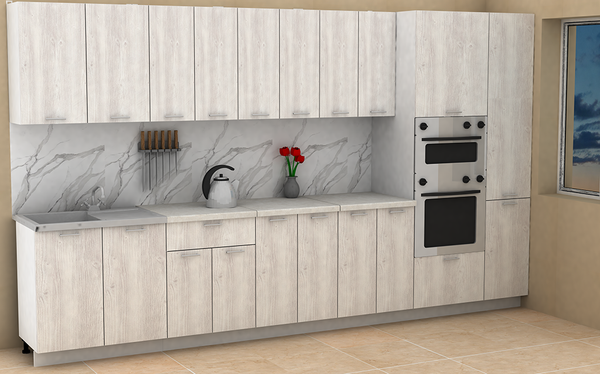 Изображение товара Кухонный гарнитур Eligard Lion 3.6 без столешницы (сосна каньон)