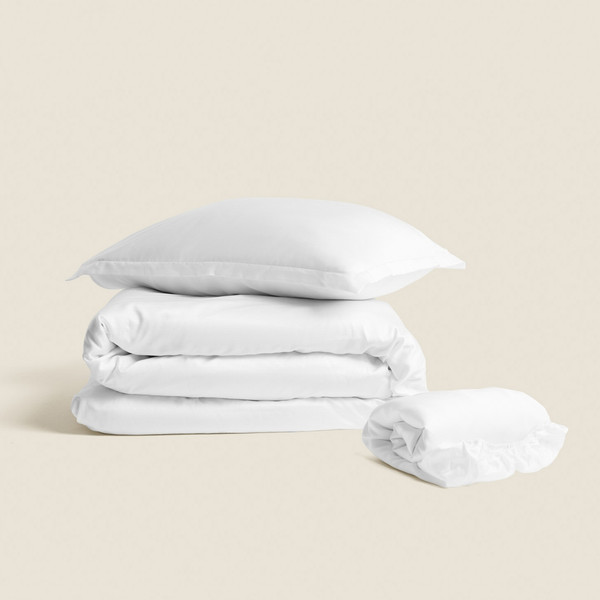 Изображение товара Простыня Sima-Land Home Tencel 235x280 / 10285336 (белый)