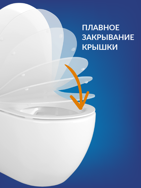 Изображение товара Унитаз подвесной с инсталляцией Cersanit City Smart CO DPL EO Slim (с кнопкой Twins 63534 черный/золото)