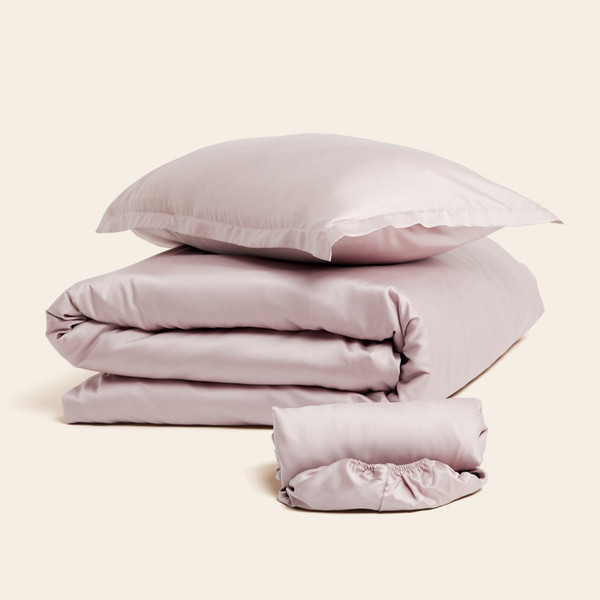 Изображение товара Простыня Sima-Land Home Tencel 235x240 / 10285262 (пудра)