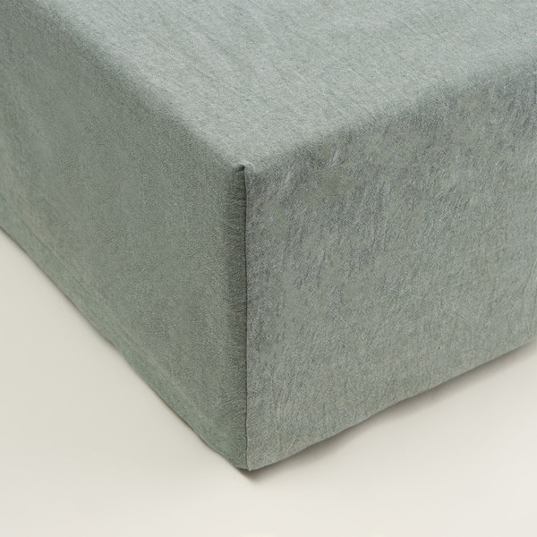 Изображение товара Простыня Sima-Land Home Деним 180x200 на резинке / 10245502 (оливковый)