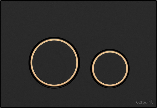 Изображение товара Инсталляция для унитаза Cersanit Link Pro S-IN-MZ-LINK_PRO (с кнопкой Twins 63534 черный матовый/золото)