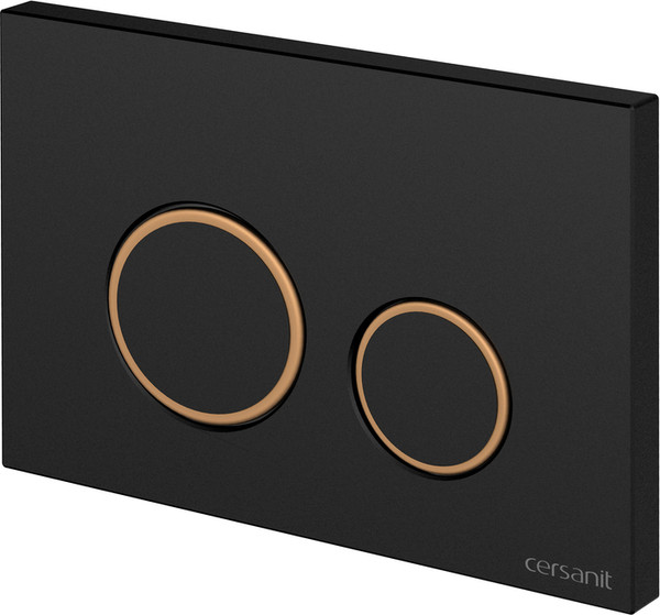 Изображение товара Инсталляция для унитаза Cersanit Link Pro S-IN-MZ-LINK_PRO (с кнопкой Twins 63534 черный матовый/золото)
