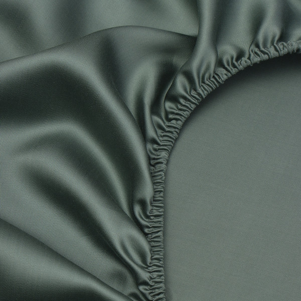 Изображение товара Простыня Sima-Land Home Tencel 200x200 на резинке / 10285283 (оливковый)