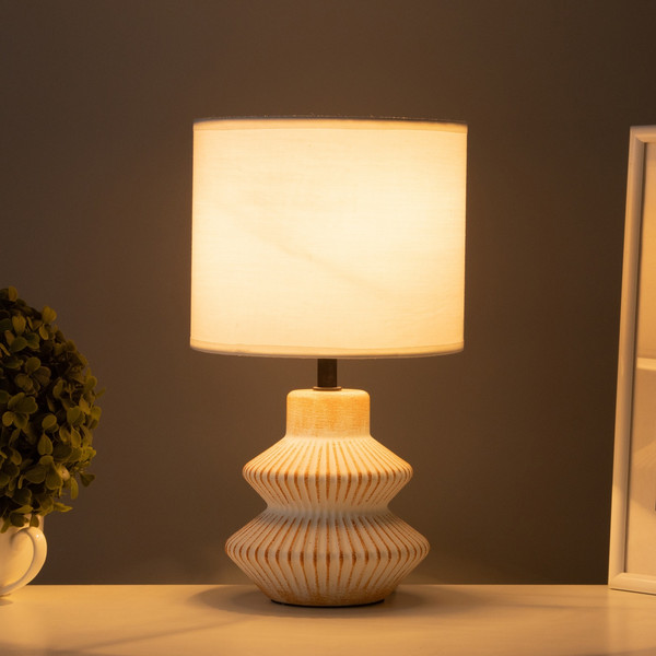 Изображение товара Прикроватная лампа Risalux Крим 10603146 (бежевый/оранжевый)