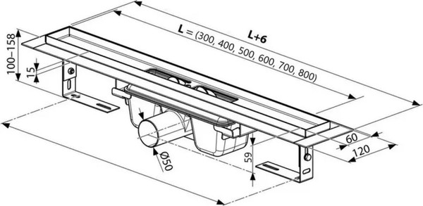 Изображение товара Трап для душа Tim BAD716002