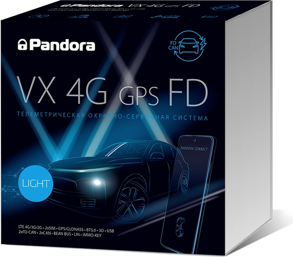 Изображение товара Автосигнализация Pandora VX-4G GPS FD Light