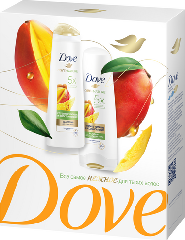Изображение товара Набор косметики для волос Dove Глубокое питание и восстановление Шампунь 250мл+Бальзам 200мл