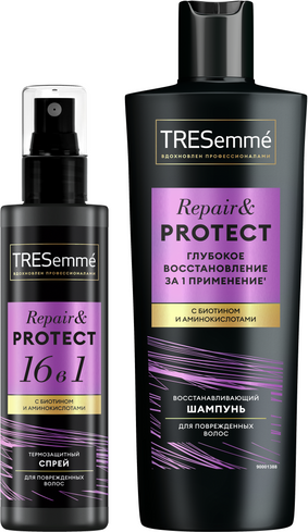 Изображение товара Набор косметики для волос Tresemme Repair & Protect Шампунь 230мл+Спрей 190мл
