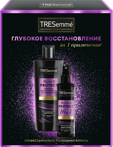 Изображение товара Набор косметики для волос Tresemme Repair & Protect Шампунь 230мл+Спрей 190мл