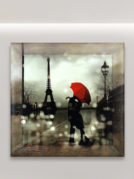 Изображение товара Картина Декарт Романтика и красный зонт 8Л0866 (в раме)