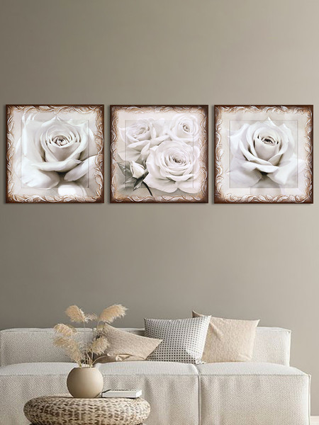 Изображение товара Картина Декарт Роза в пастельных тонах 8Л1743 (в раме)