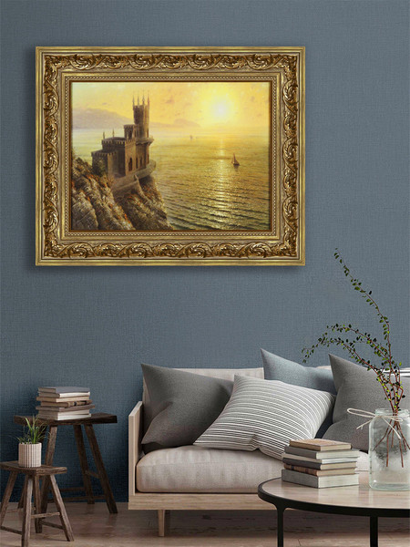 Изображение товара Картина Декарт Ласточкино гнездо, Крым 8Л2360 (в раме)