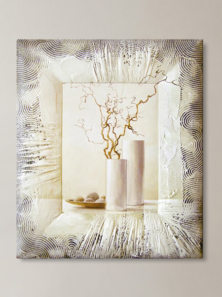 Изображение товара Картина Декарт Ветки в вазе сухоцвет 2 8Л0840 (в раме)