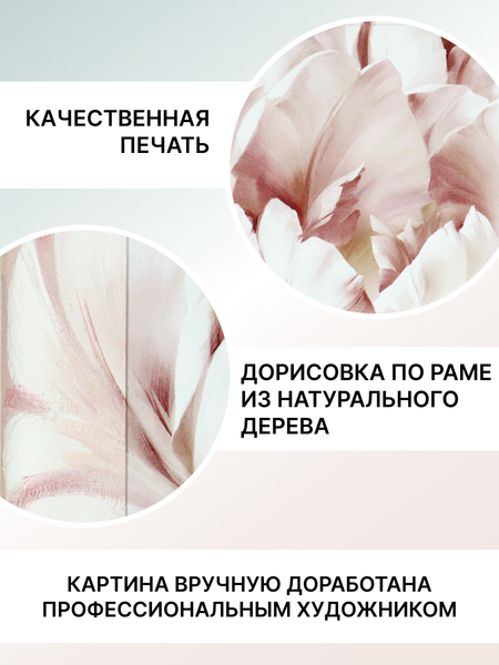 Изображение товара Картина Декарт Цветок пиона 3 8Л0641 (в раме)