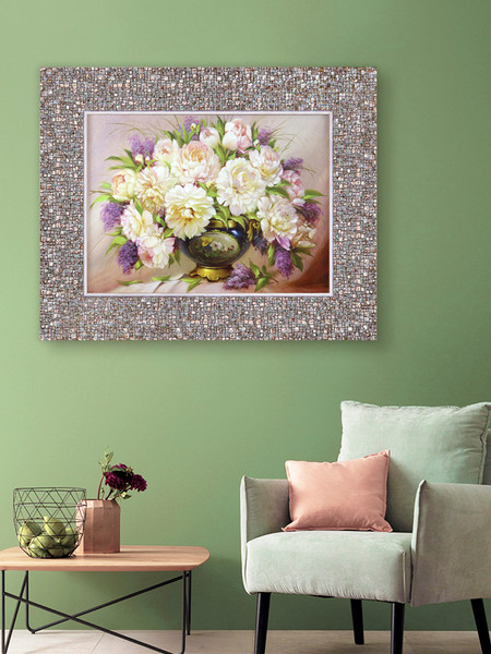 Изображение товара Картина Декарт Классический букет пионов 8Л1765 (в раме)