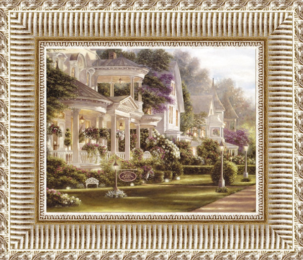Изображение товара Картина Декарт Дом усадьба лужайка 1 8Л0750 (в раме)