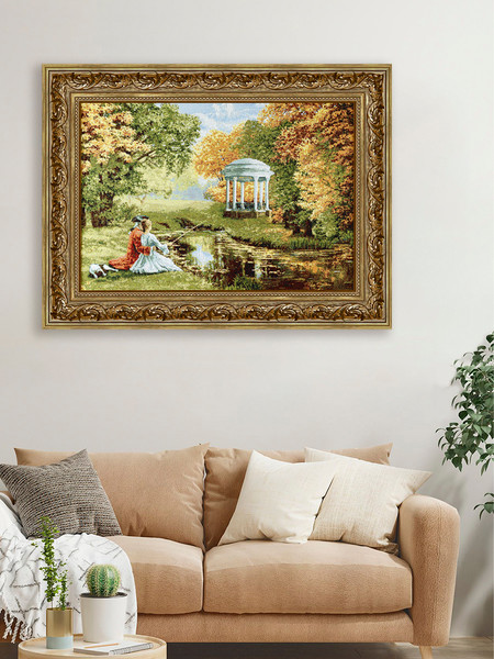 Изображение товара Картина Декарт Свидание у беседки 8Л3705 (в раме)