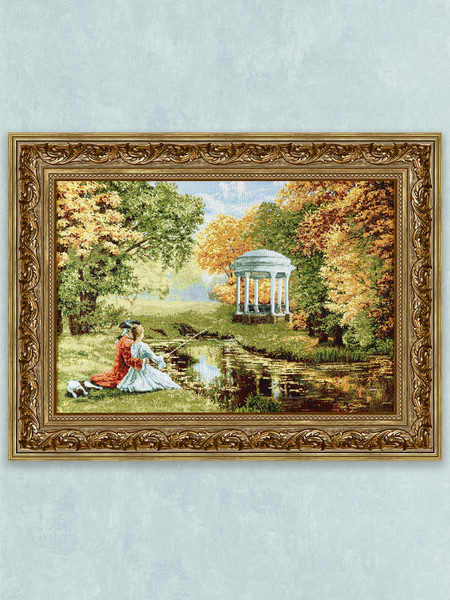 Изображение товара Картина Декарт Свидание у беседки 8Л3705 (в раме)