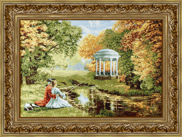 Изображение товара Картина Декарт Свидание у беседки 8Л3705 (в раме)