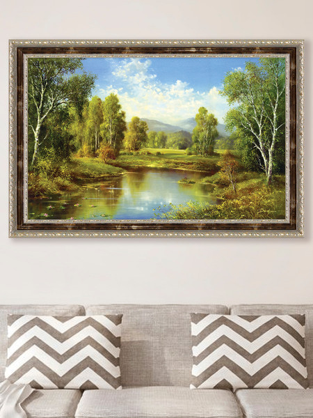 Изображение товара Картина Декарт Пейзаж с озером 8Л1442 (в раме)