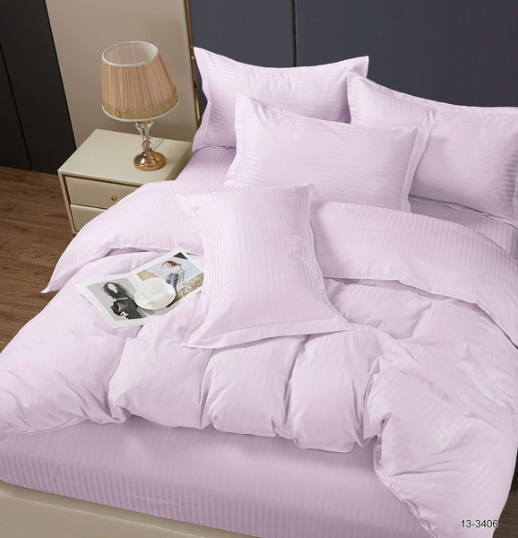 Изображение товара Комплект постельного белья PANDORA №1x1 13-3406 Сирень 1.5 (микрофибра-страйп)