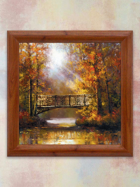 Изображение товара Картина Декарт Мост в парке 8Л1931 (в раме)
