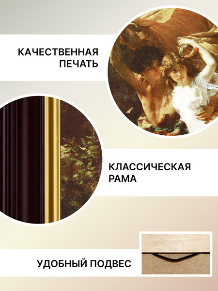 Изображение товара Картина Декарт Классический сюжет Гроза 8Л2048 (в раме)