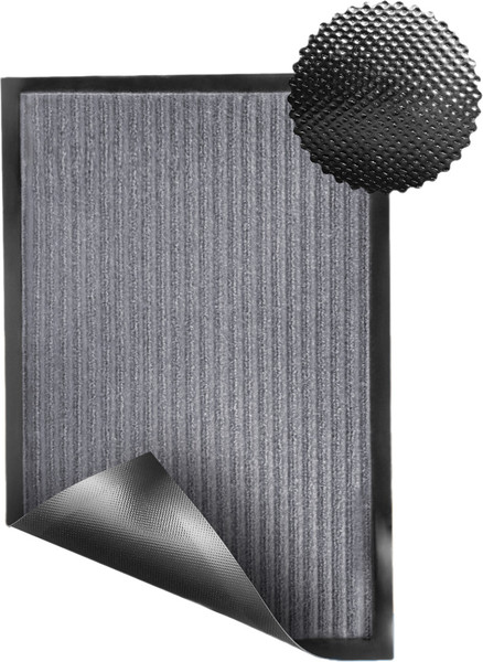 Изображение товара Коврик грязезащитный Sundays Home Ребристый 120x150см / 92178 (серый)